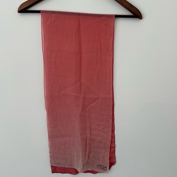 Vintage Oscar de la Renta Ombre Silk Chiffon Scarf - Excellent Condition - Picture 3 of 8